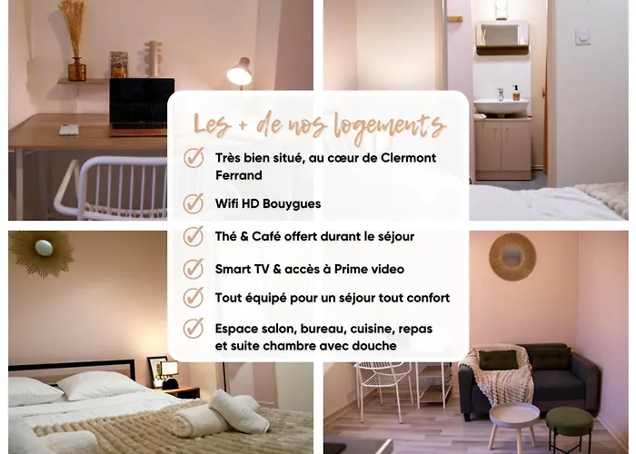 Le Jaude, T2 Renove Centre I Wifi Confort Et Cosy Clermont-Ferrand